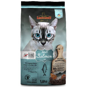 LEONARDO GF SALMON bezgraudu sausā barība kaķiem Lasis 1.8kg